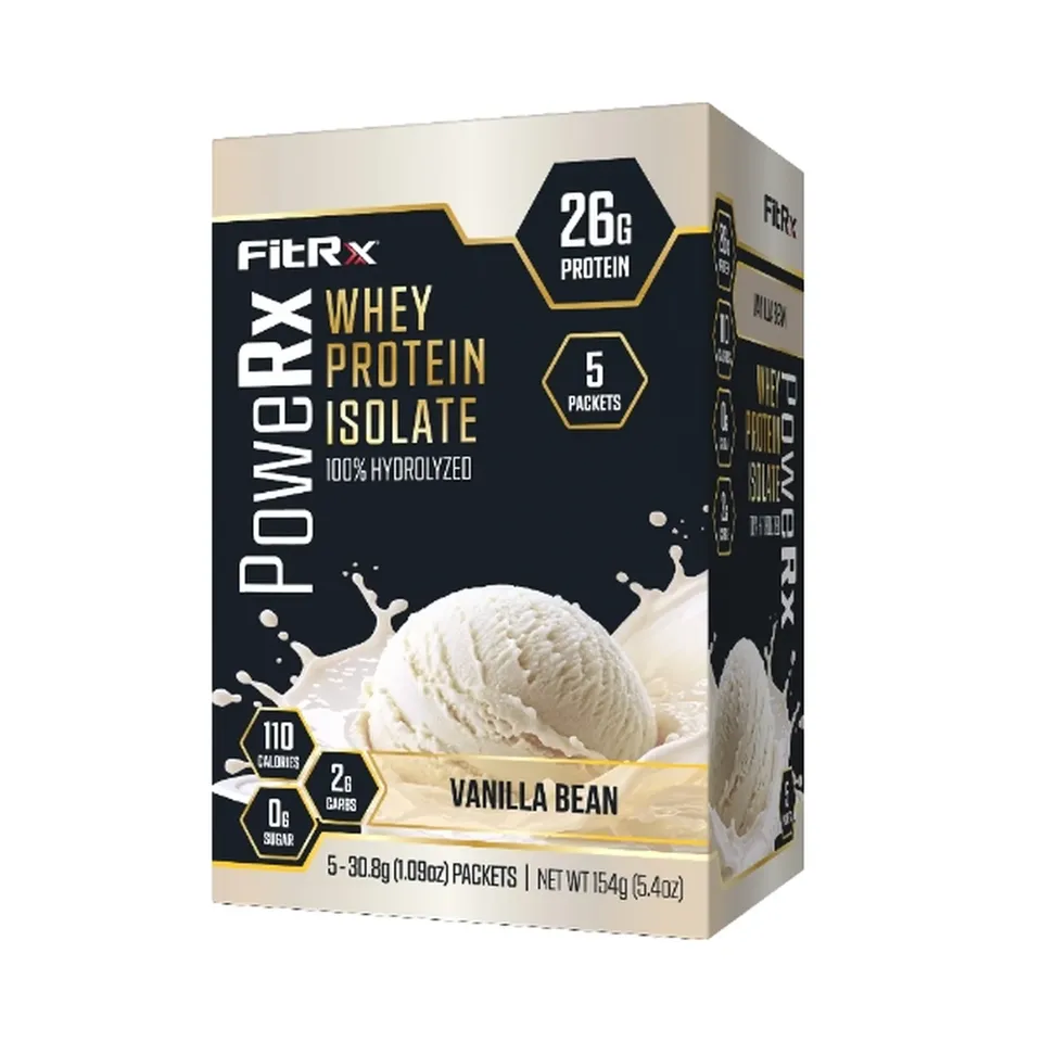 FitRx PoweRx Whey Protein Isolate Vanilla Bean 5 Servings