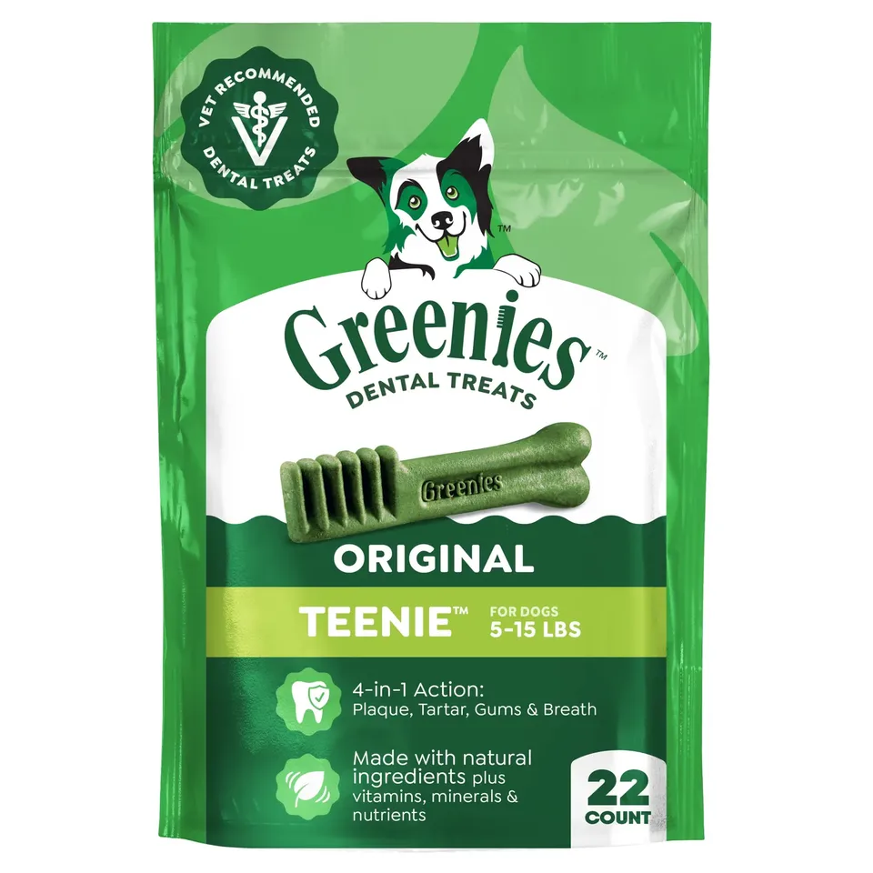 Greenies Original Teenie Dental Dog Treats 6 oz 22 Count