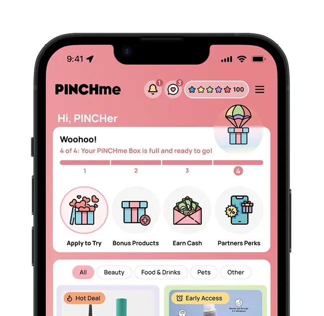Free Sample Box from PINCHme