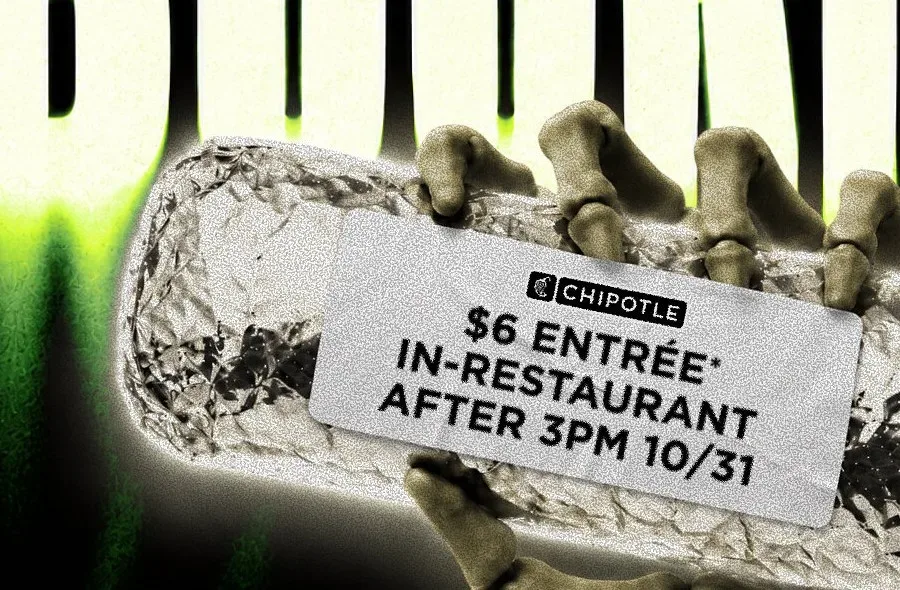 Chipotle Boorito: $6 entrée in costume on Halloween (Oct 31, 3pm-close)