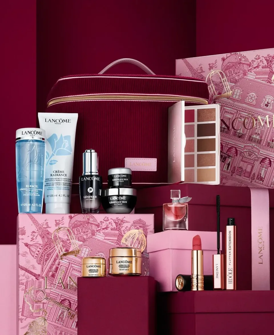 Lancome 12-pc Holiday 2026 Beauty Box Gift Set $89 with any Lancome purchase (a $616 value)