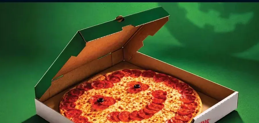 Papa John's Jack-o'-Lantern Pizza starting at $11.99