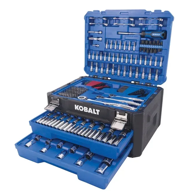 Kobalt 302-Piece Metric and SAE Mechanics Tool Set with Hard Case