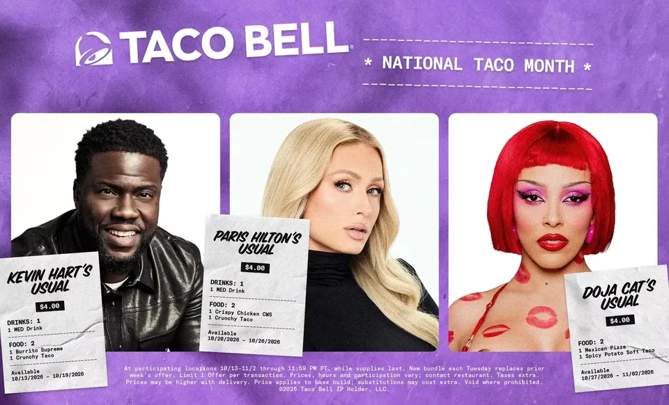 Doja Cat's Usual: Mexican Pizza and Spicy Potato Soft Taco