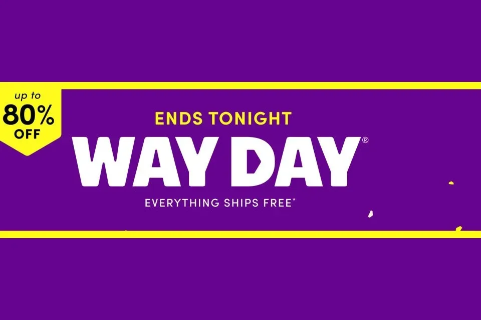 Wayfair Way Day: up to 80% off with free shipping, ends tonight