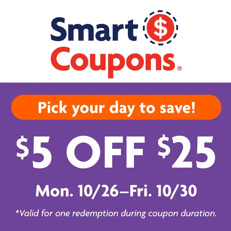 Family Dollar Smart Coupon $5 off $25 storewide purchase