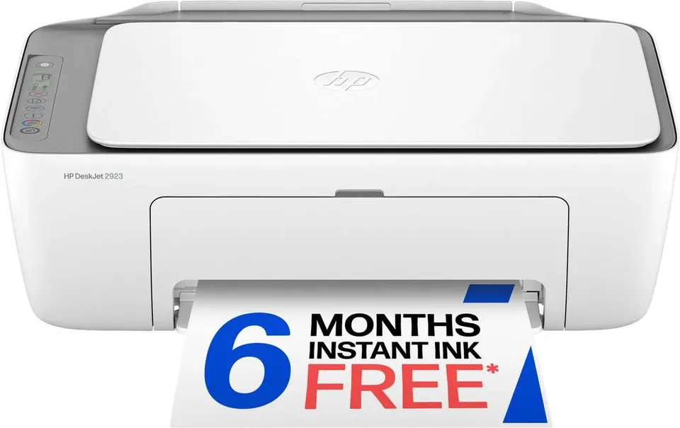 HP DeskJet 2923 Wireless All-in-One Inkjet Color Printer (White)